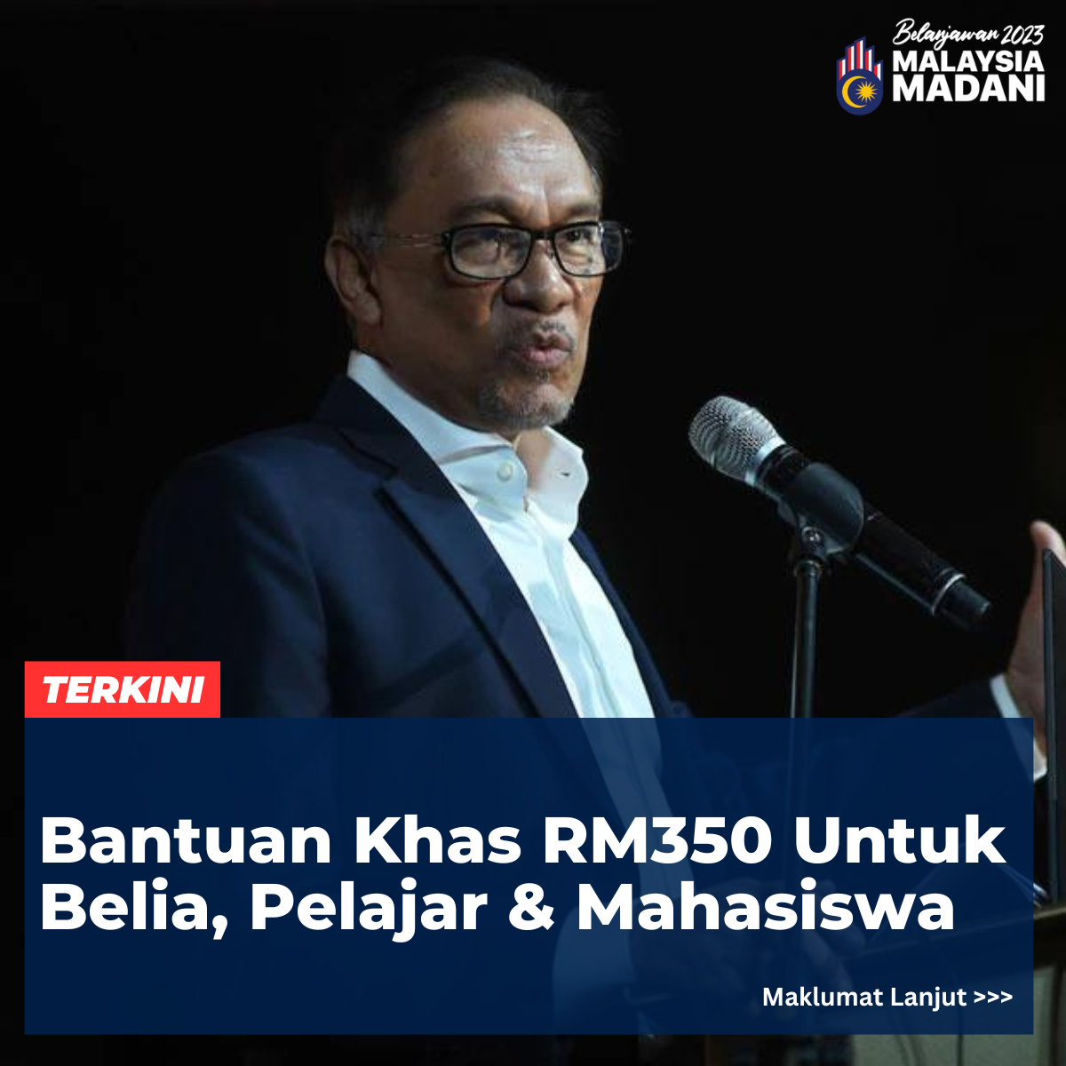 Bantuan Khas RM350 Untuk Belia, Pelajar & Mahasiswa