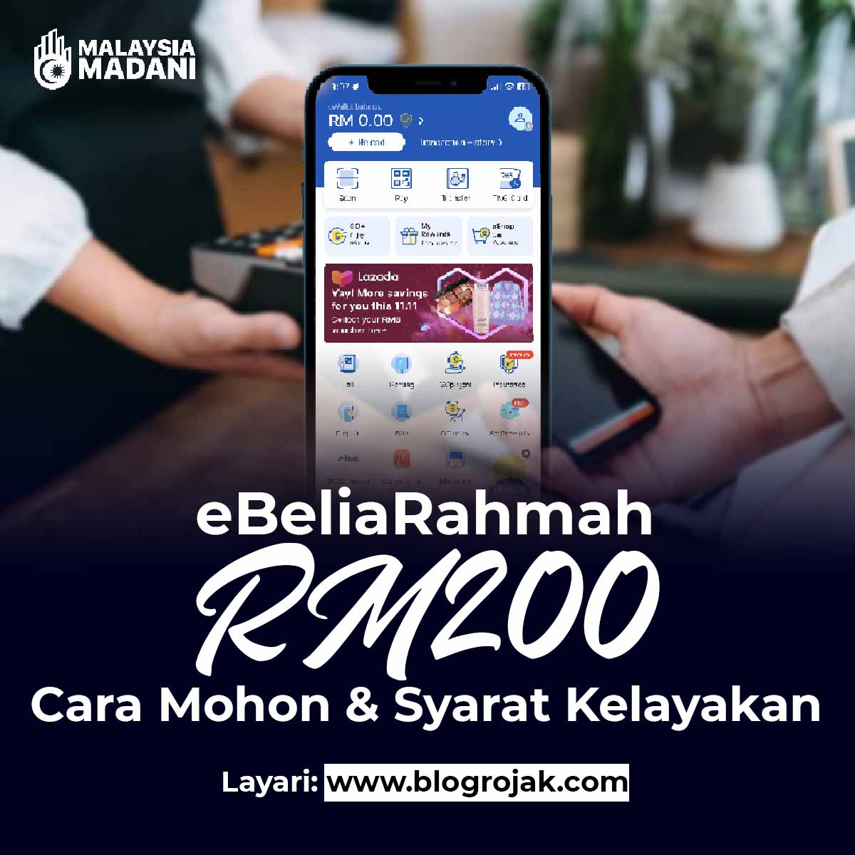 eBeliaRahmah RM200: Cara Mohon & Syarat Kelayakan