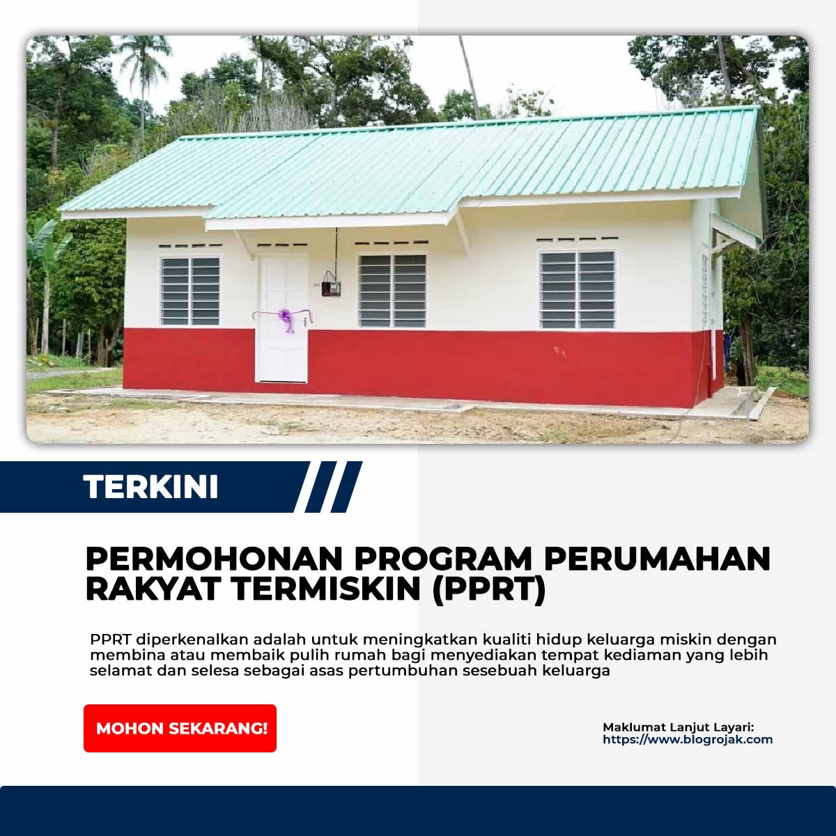 Program Perumahan Rakyat Termiskin PPRT 2023 : Cara Mohon & Syarat Kelayakan