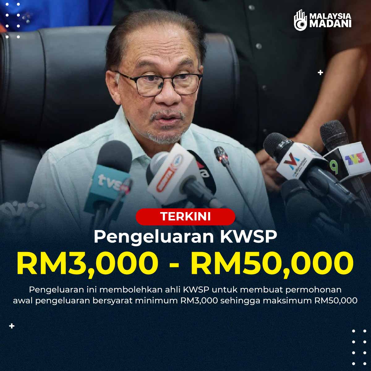 Pengeluaran KWSP RM3,000 Sehingga RM50,000 Telah Dibenarkan: Syarat & Cara Permohonan