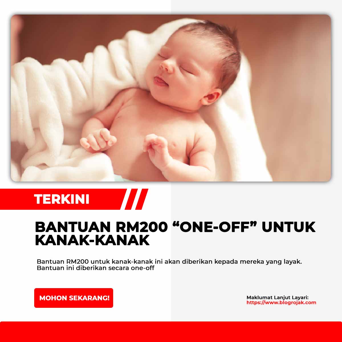 Bantuan RM200 One-Off Untuk Kanak-Kanak : Cara Mohon & Syarat Kelayakan