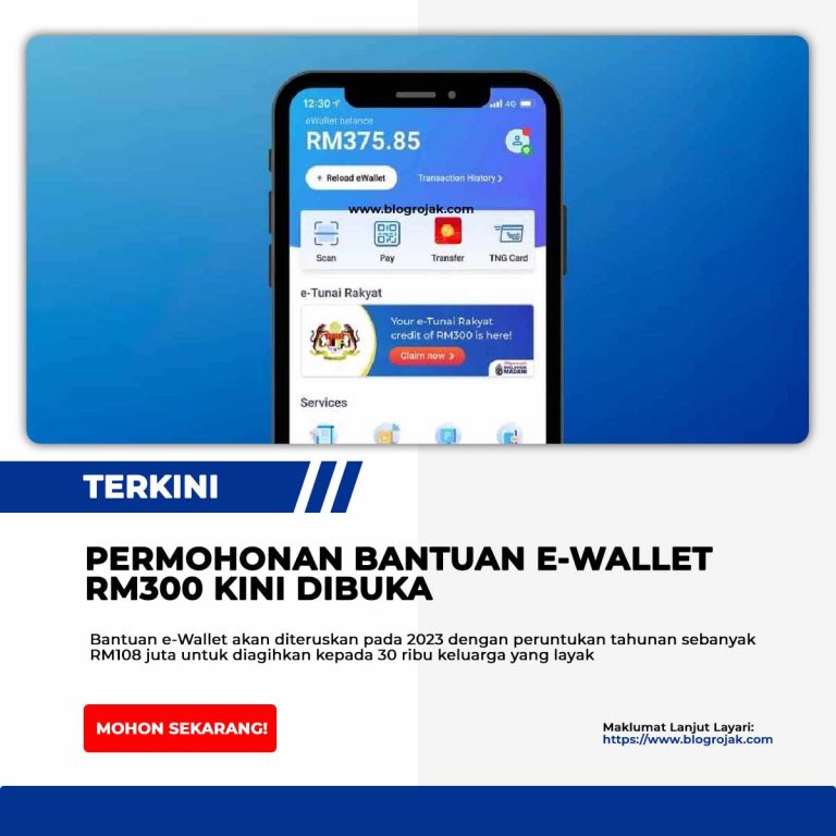 Permohonan Bantuan E Wallet Rm Kini Dibuka