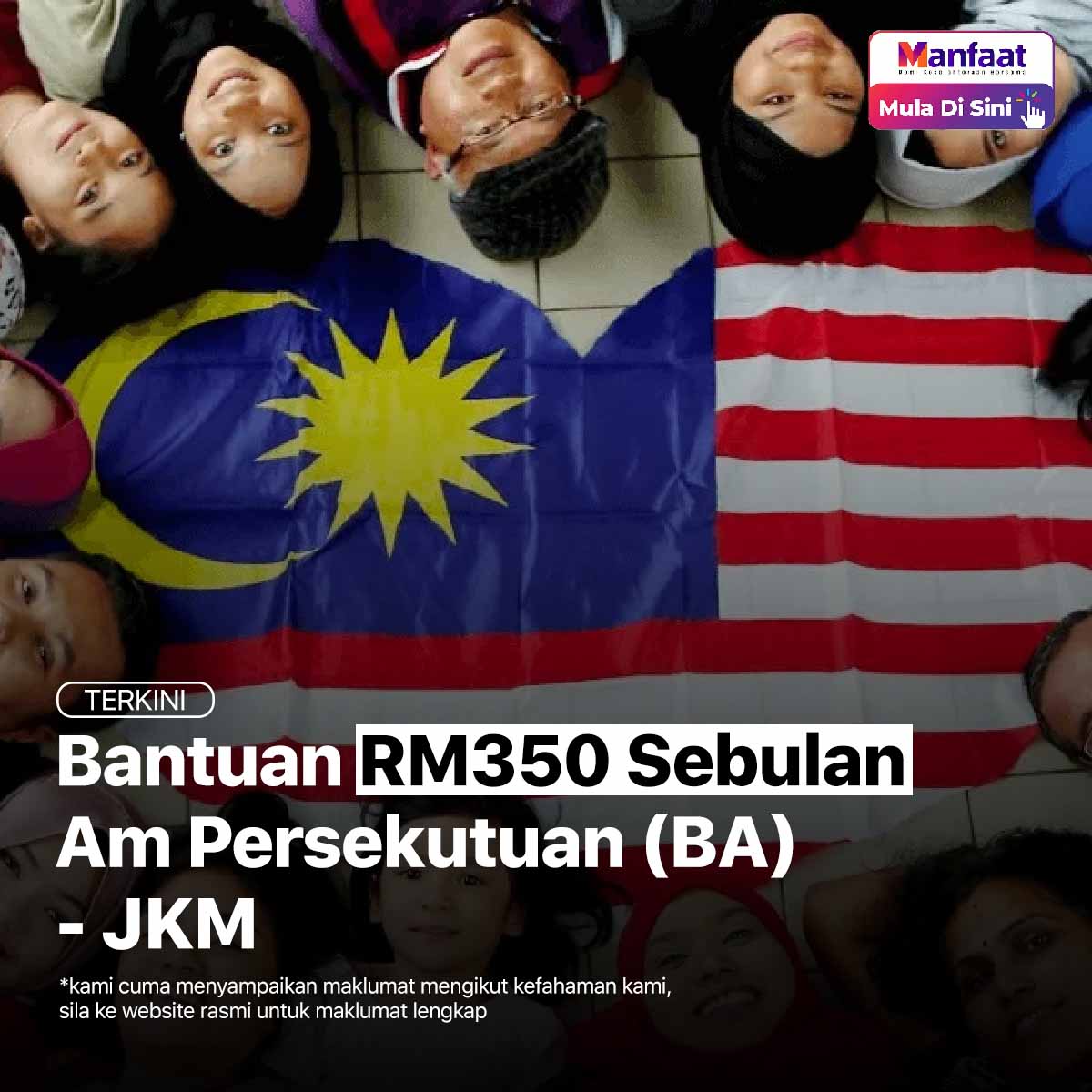 Bantuan RM350 Sebulan Am Persekutuan (BA) - JKM