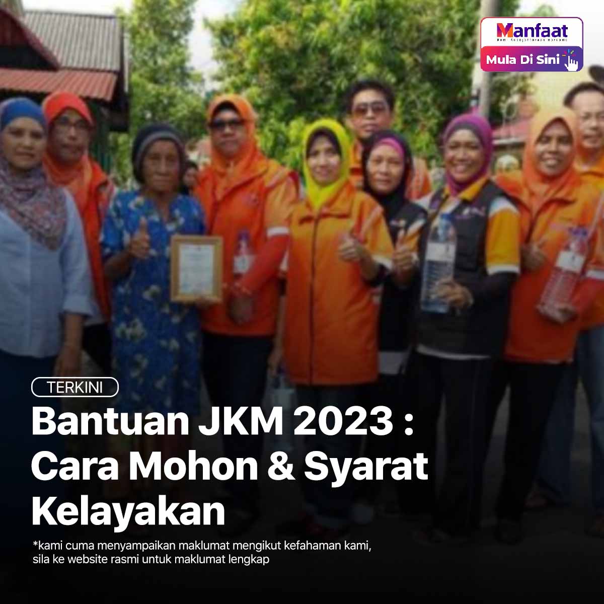 Senarai Bantuan JKM (Jabatan Kebajikan Masyarakat) 2023