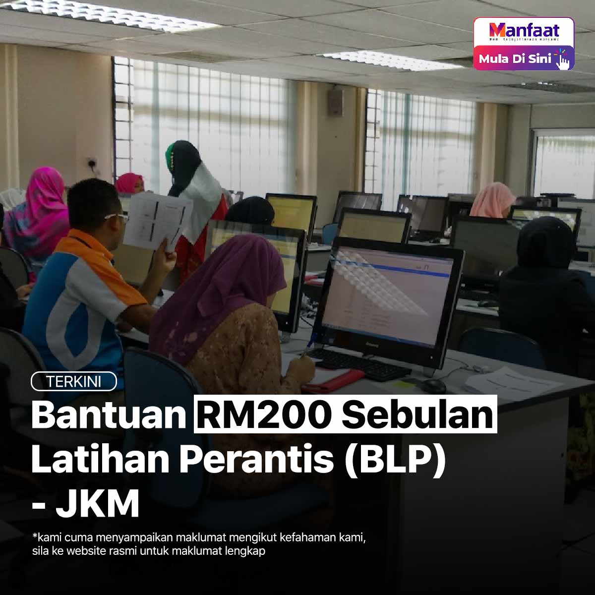 Bantuan RM200 Latihan Perantis (BLP) - JKM