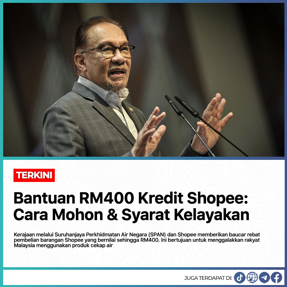 Bantuan RM400 Kredit Shopee: Cara Mohon & Syarat Kelayakan