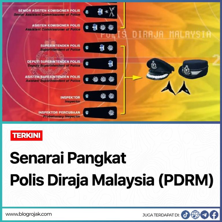 Senarai Pangkat Polis Diraja Malaysia (PDRM)