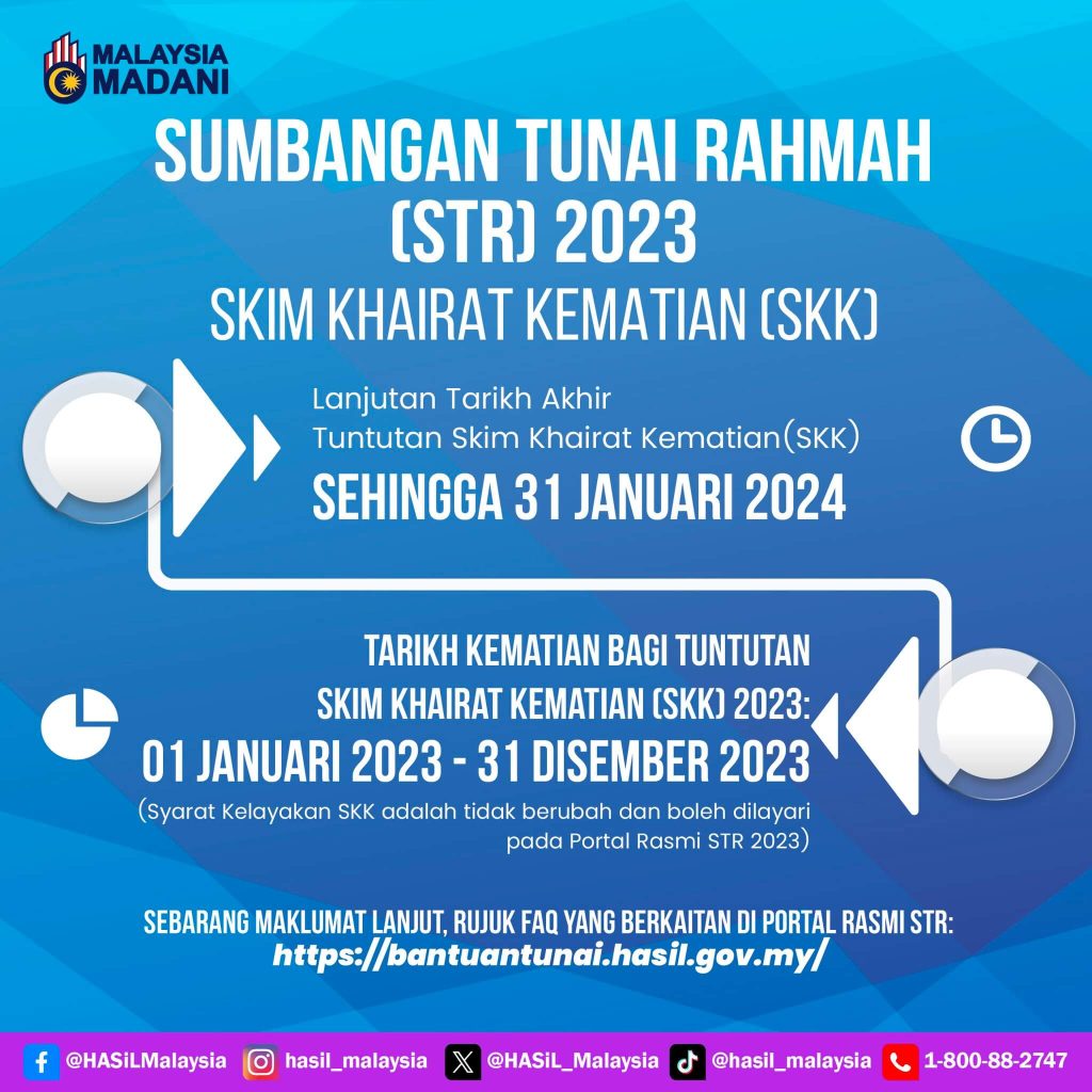 Bantuan Tambahan RM1000 Untuk Penerima STR : Tarikh Tuntutan Sehingga 31 Disember 2023