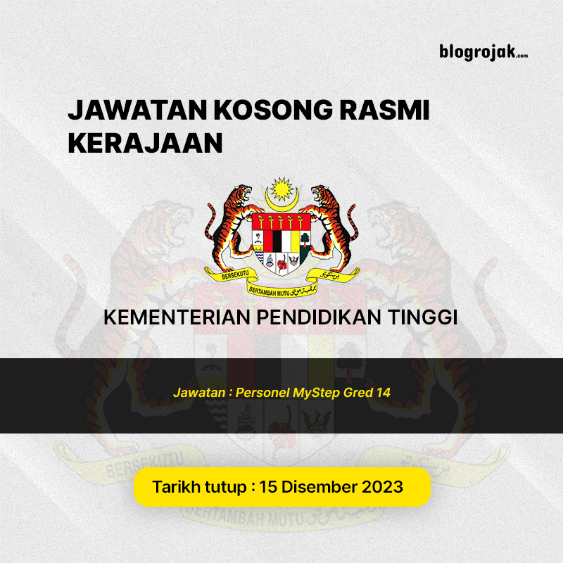 Jawatan Kosong : Kementerian Pendidikan Tinggi(KPT)