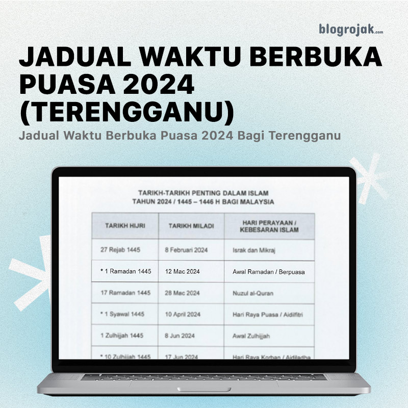 Jadual Waktu Berbuka Puasa 2024 (Terengganu)