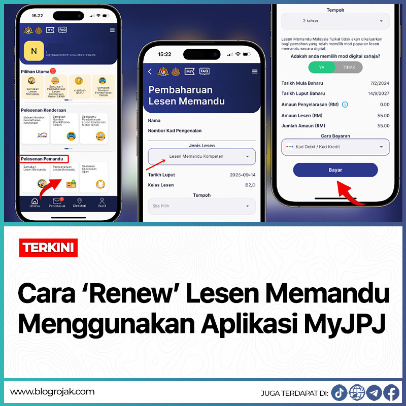 Cara 'Renew' Lesen Memandu Menggunakan Aplikasi MyJPJ