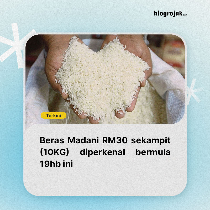 Beras Madani RM30 sekampit (10KG) diperkenal bermula 19hb ini