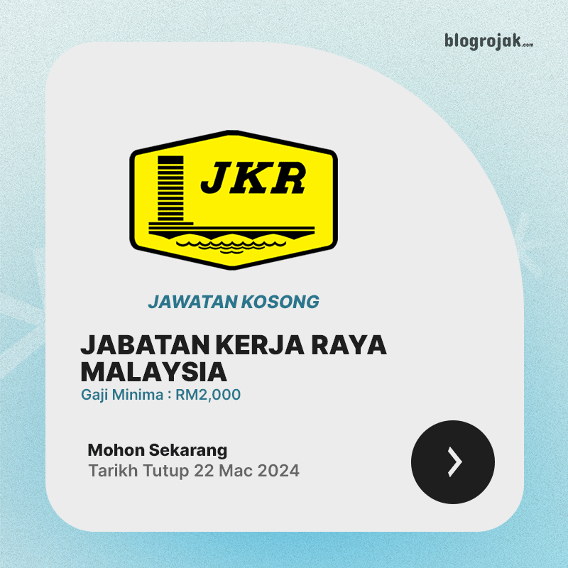 Jawatan Kosong JKR Mac 2024 : Gaji RM2000