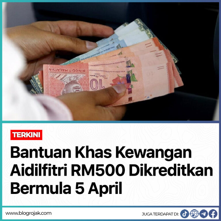 Bantuan Khas Kewangan Aidilfitri Rm Dikreditkan Bermula April