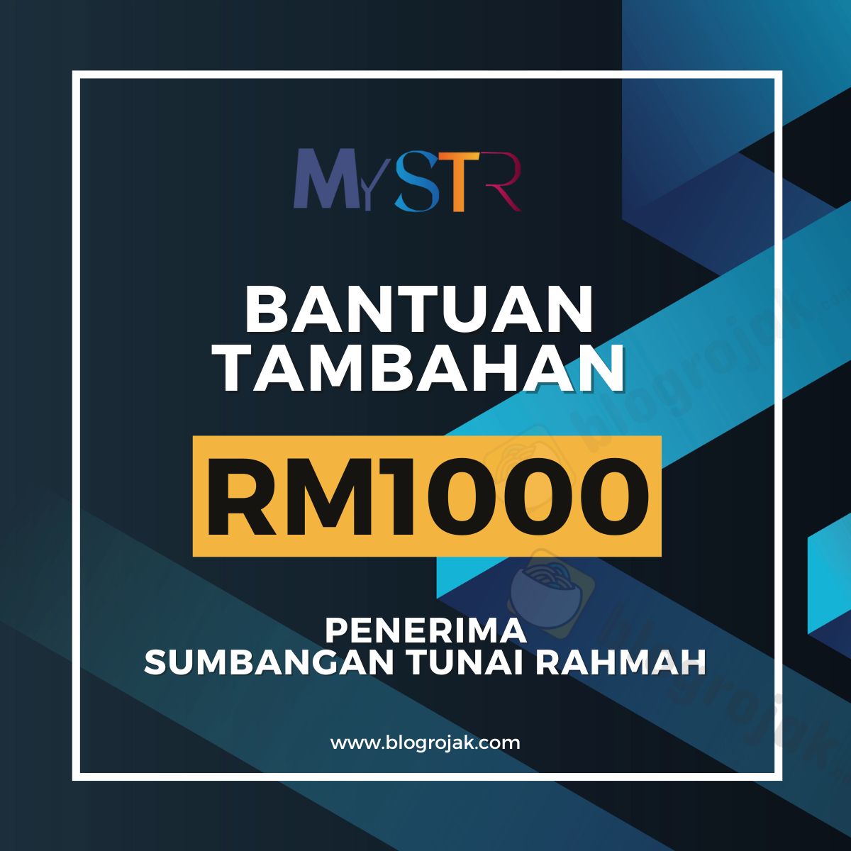 Bantuan Tambahan RM1000 Sumbangan Tunai Rahmah (STR) : Cara Mohon Dan Syarat Kelayakan