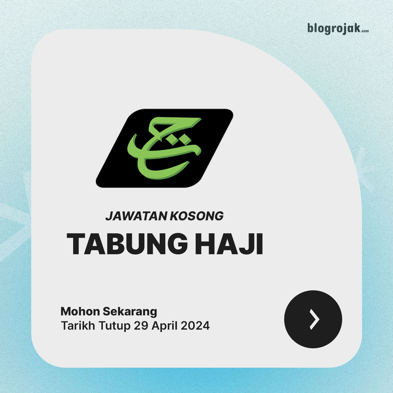 Jawatan Kosong TABUNG HAJI : Ambilan April 2024