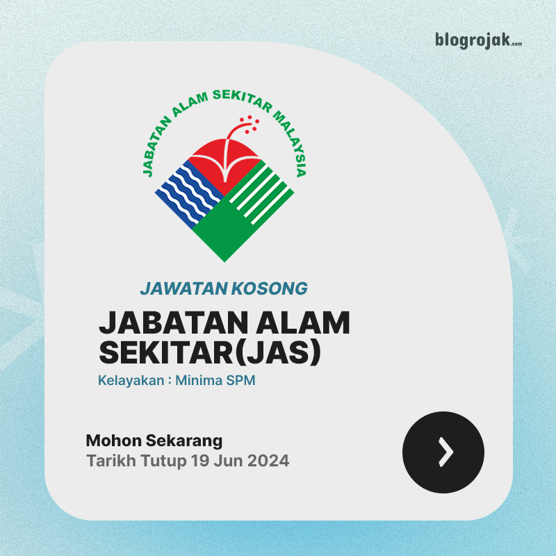 Jawatan Kosong Jabatan Alam Sekitar : Kelayakan Minima SPM Ambilan Jun 2024