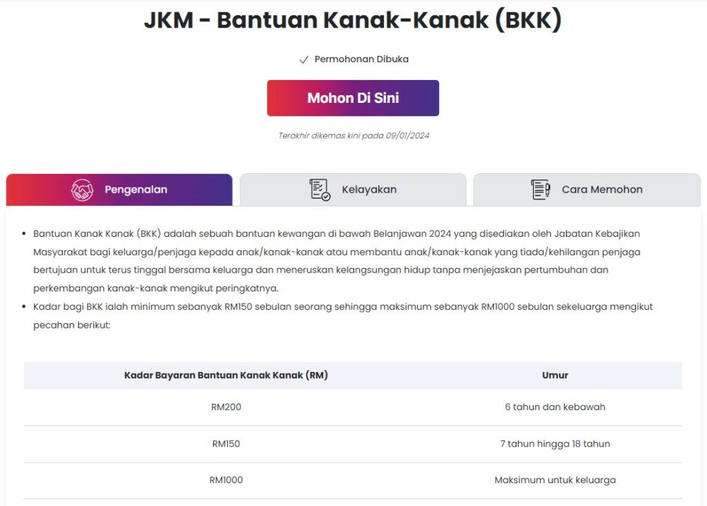 Bantuan Tunai RM1000 Dibuka Untuk Permohonan Bulan Julai ~ Mohon Sekarang!