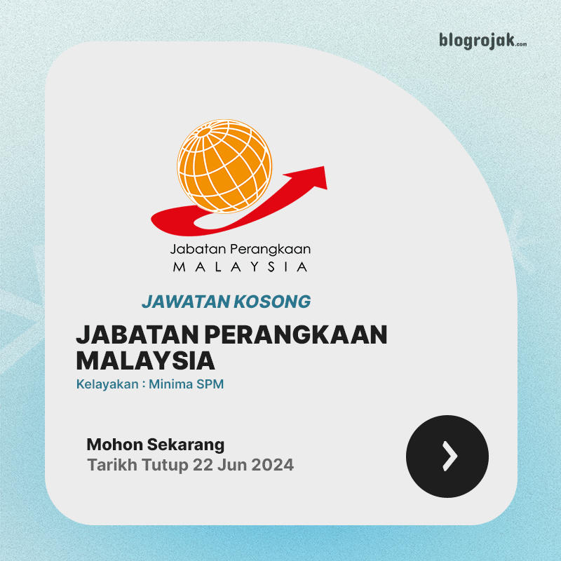 Jawatan Kosong Jabatan Perangkaan Malaysia : Kelayakan SPM Ambilan Jun 2024