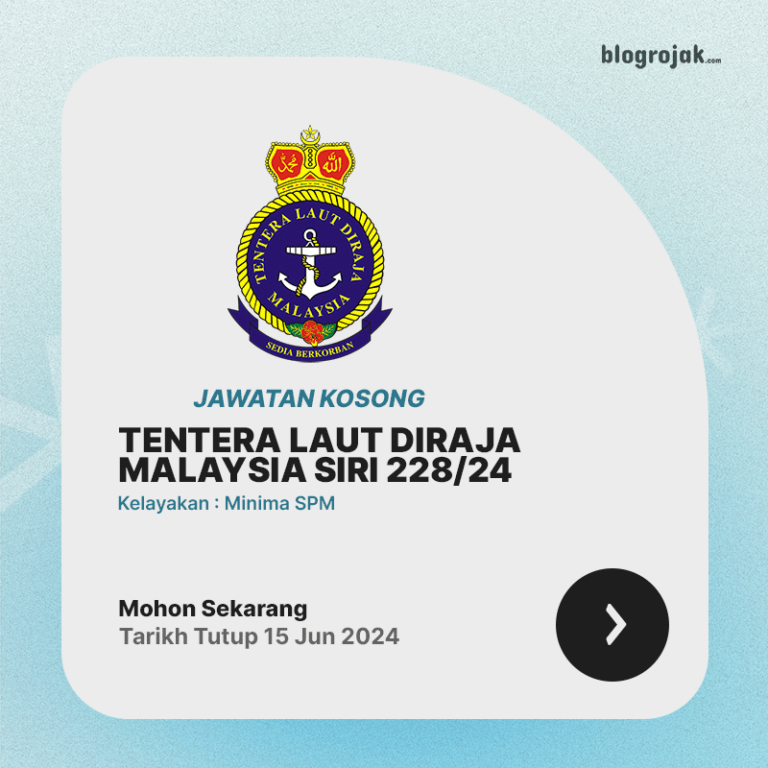 Jawatan Kosong Pengambilan Perajurit Muda TLDM Siri 228/24 : Kelayakan ...