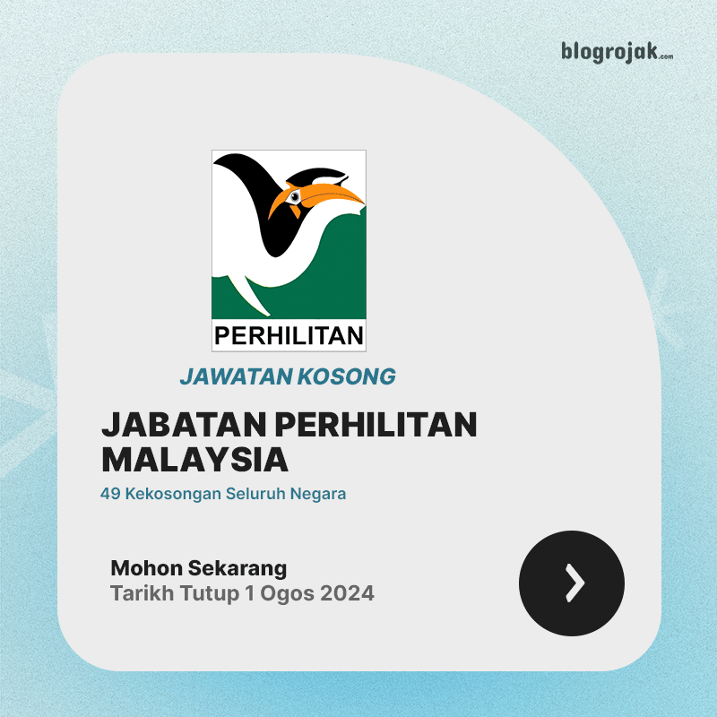 Jawatan Kosong Jabatan Perlindungan Hidupan Liar & Taman Negara(PERHILITAN) ~ 49 Kekosongan Ambilan Ogos 2024