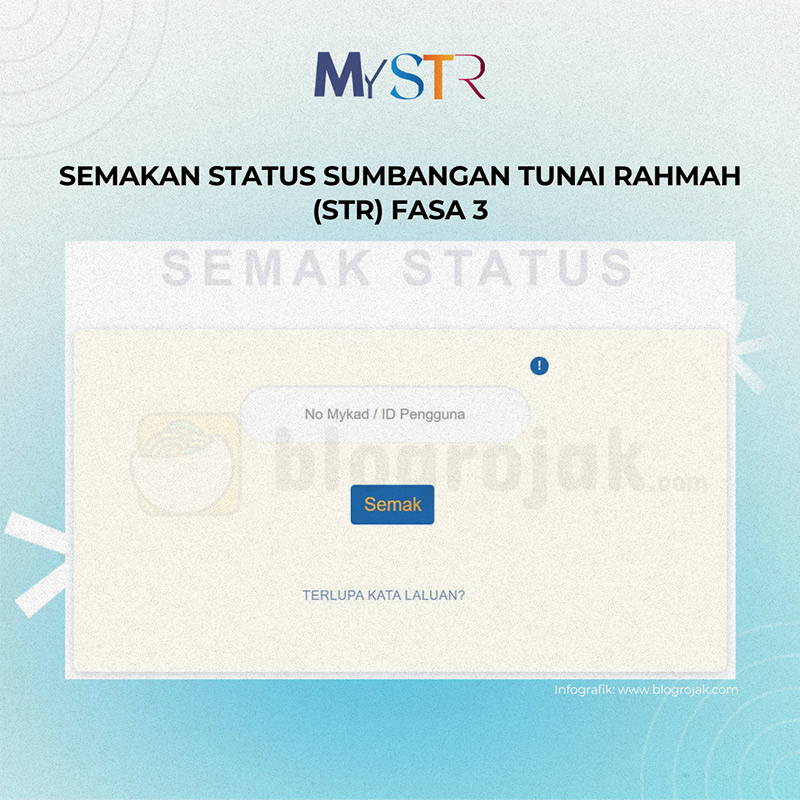 Semakan Status STR Fasa 3 Kini Dibuka