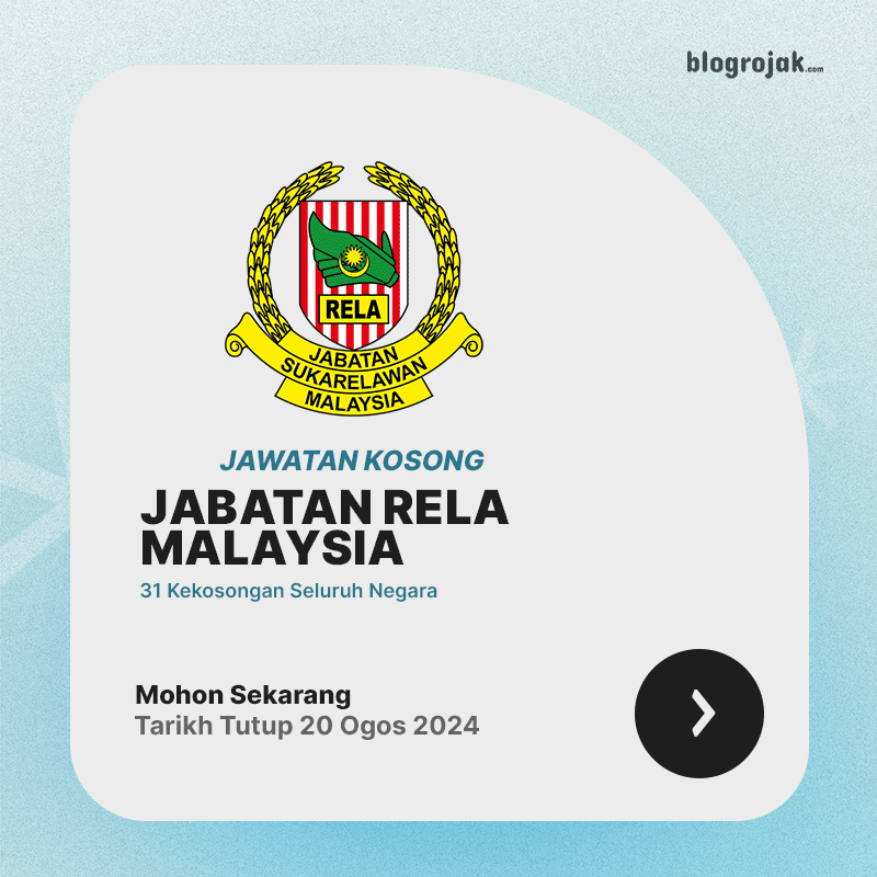 Jawatan Kosong Jabatan RELA Malaysia ~ 31 Kekosongan Ambilan Ogos 2024