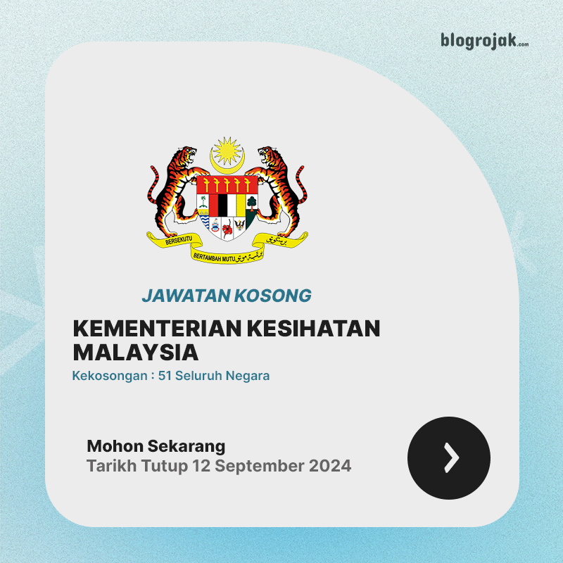 Jawatan Kosong Kementerian Kesihatan Malaysia KKM~ 51 Kekosongan Ambilan September 2024